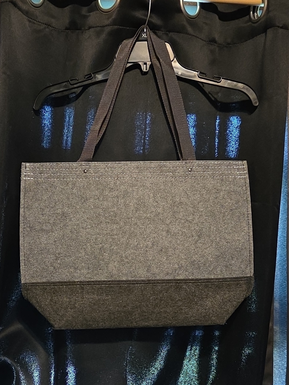 Port Authority Gray Two-Tone Felt Tote